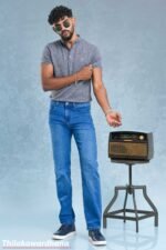 Slim Fit Mid Washed Jean